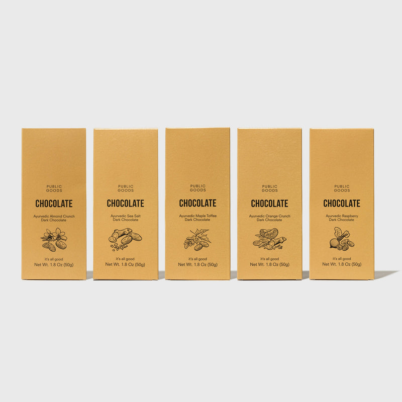 Public Goods Assorted Dark Chocolate Bars
