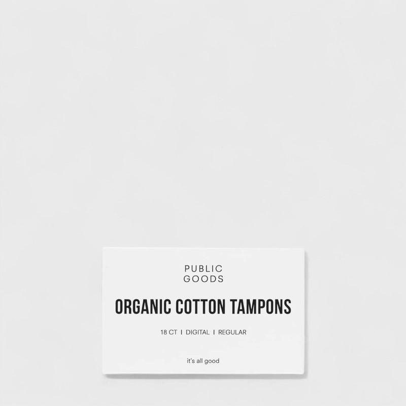 Public Goods Personal Care Cotton Tampons Without Applicator - Regular